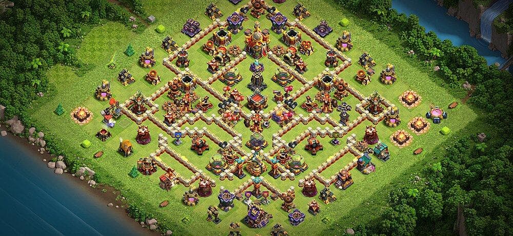 TH16 Strategic Farming Vault – Anti-Air & Resource Guard