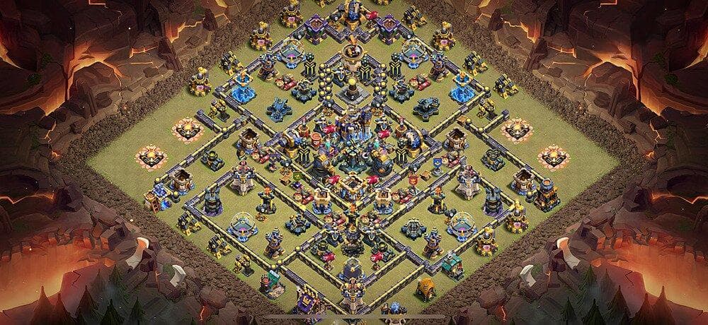 TH18 Ultimate War Stronghold – Centered TH Defense