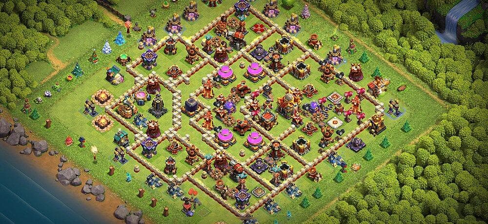 TH16 Sky-Guard Farming Base – Layered Anti-Air Shield