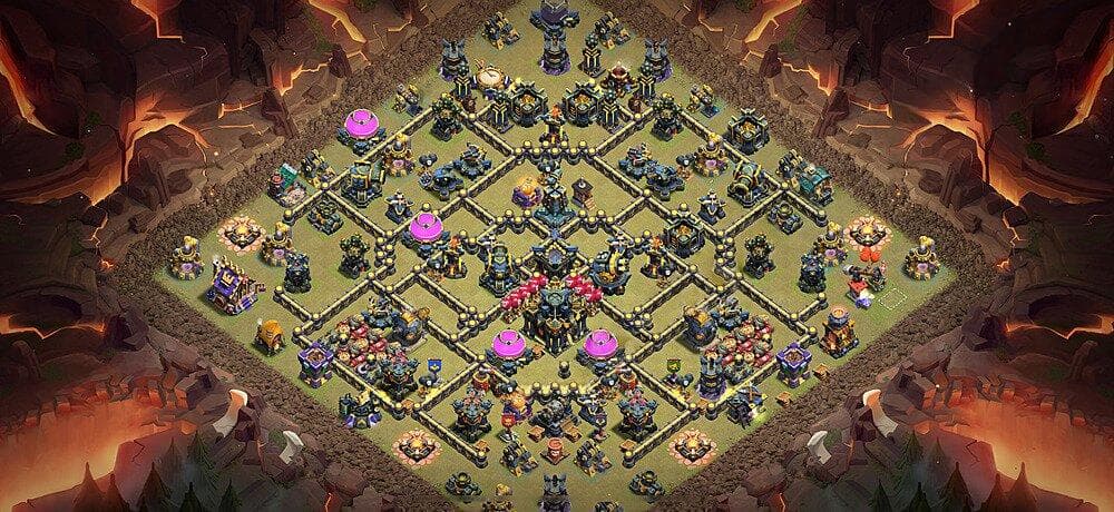 TH17 Elite Tactical War Base – Anti-3 Star Wide Spread