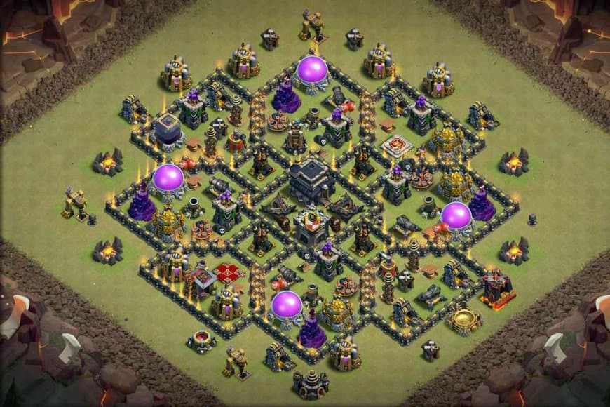 TH9 Elite War Base – Maximum Defense