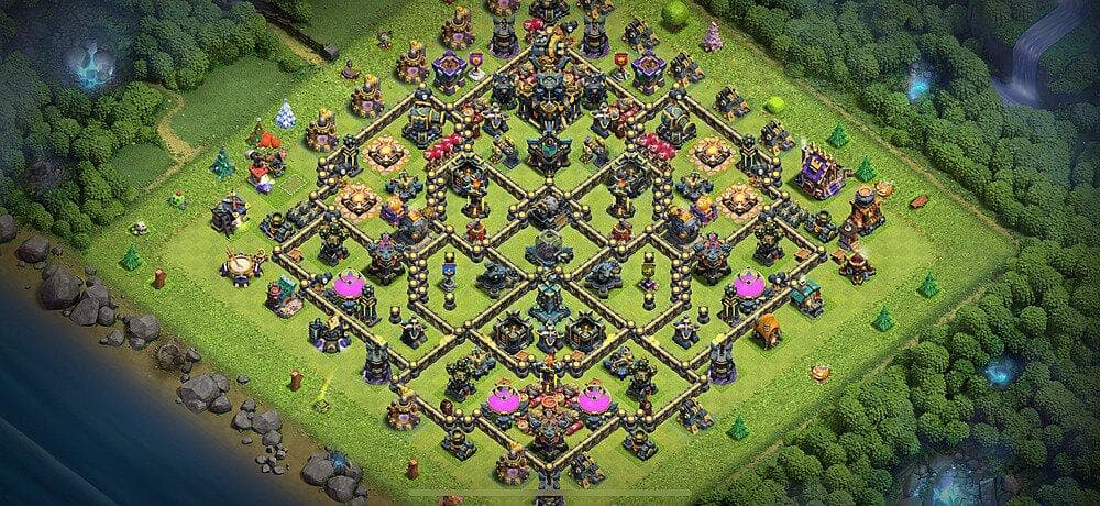TH17 Resource Sanctuary – Anti-Air Heavy Farming Base