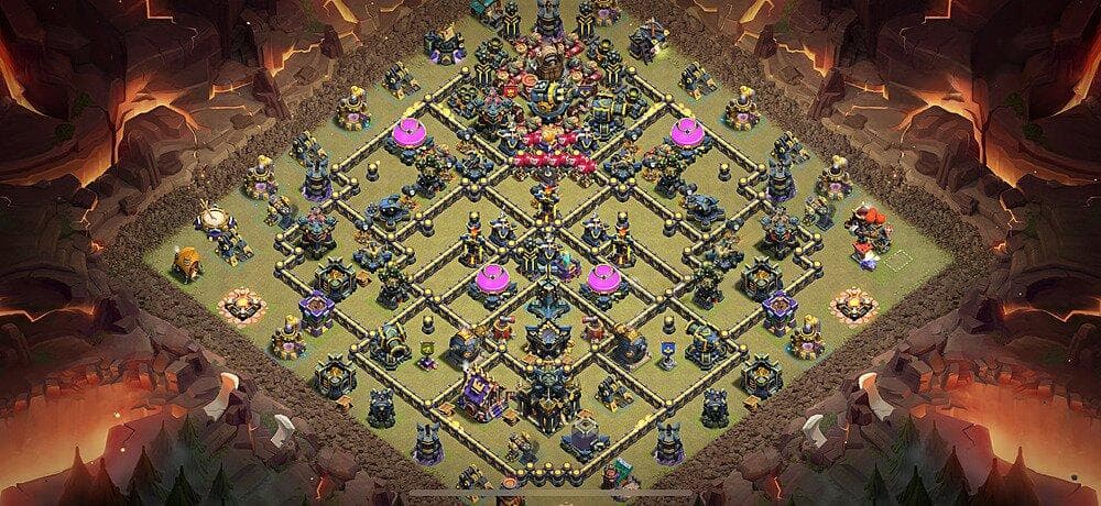 TH17 Diamond Fortress – Elite Anti-3 Star War Base