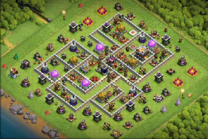 TH11 Farming Base – Resource Protection Layout