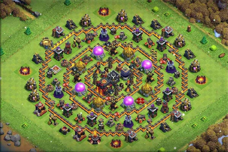 TH10 Farming Base – Secure Resource Layout