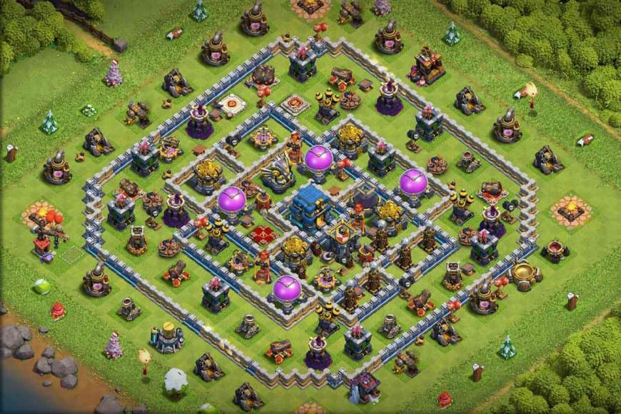 TH12 Farming Base – Strong Resource Protection