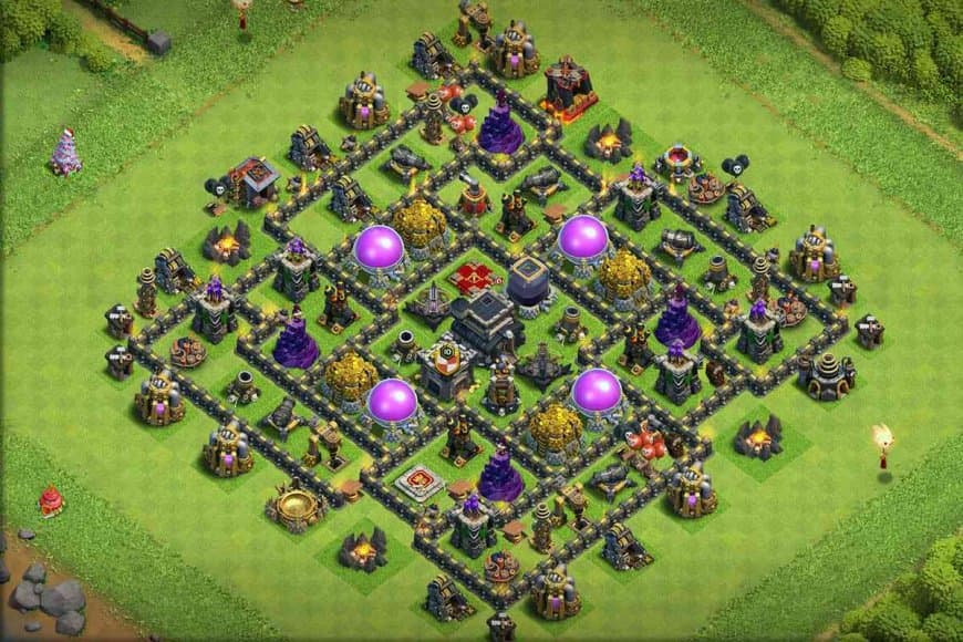 TH9 Farming Base – Balanced Resource & Defence