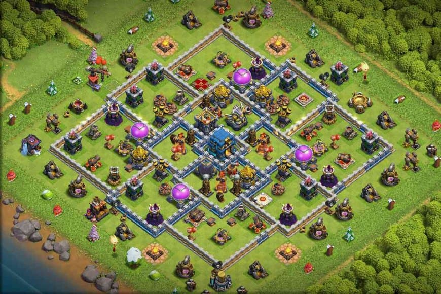 TH12 Farming Base – Deep Storage Shield