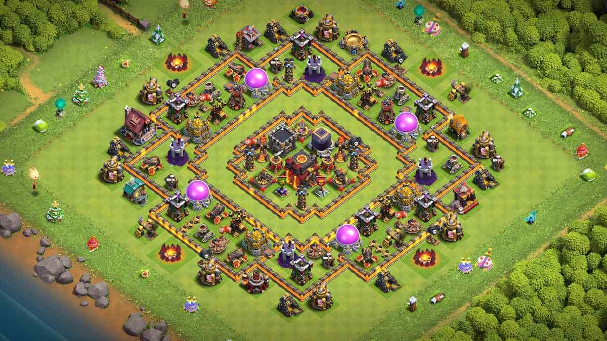 TH10 Defense Base – Fortified Core Layout