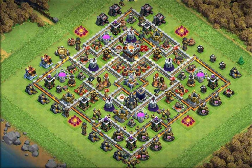 TH11 Hybrid Base – Versatile Defence & Loot Layout